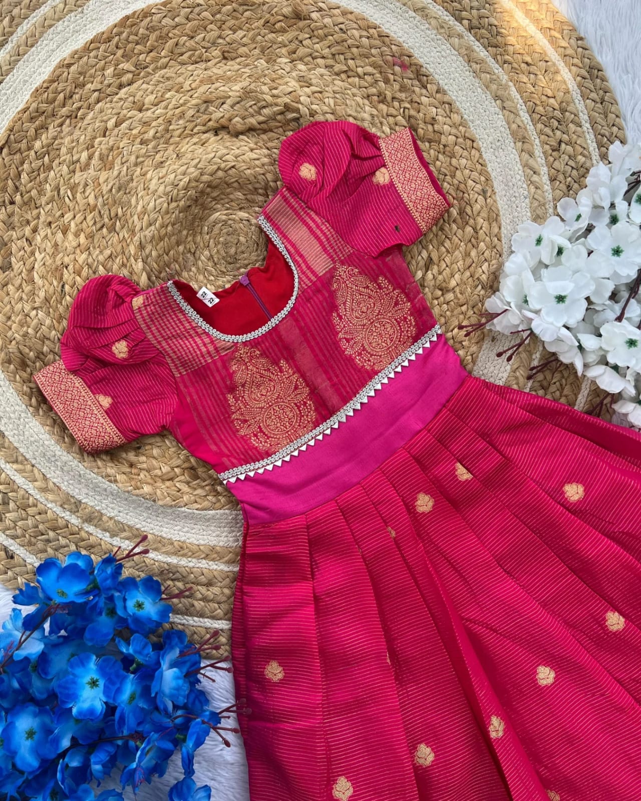 Georgette Satin Border with Banarasi Zari