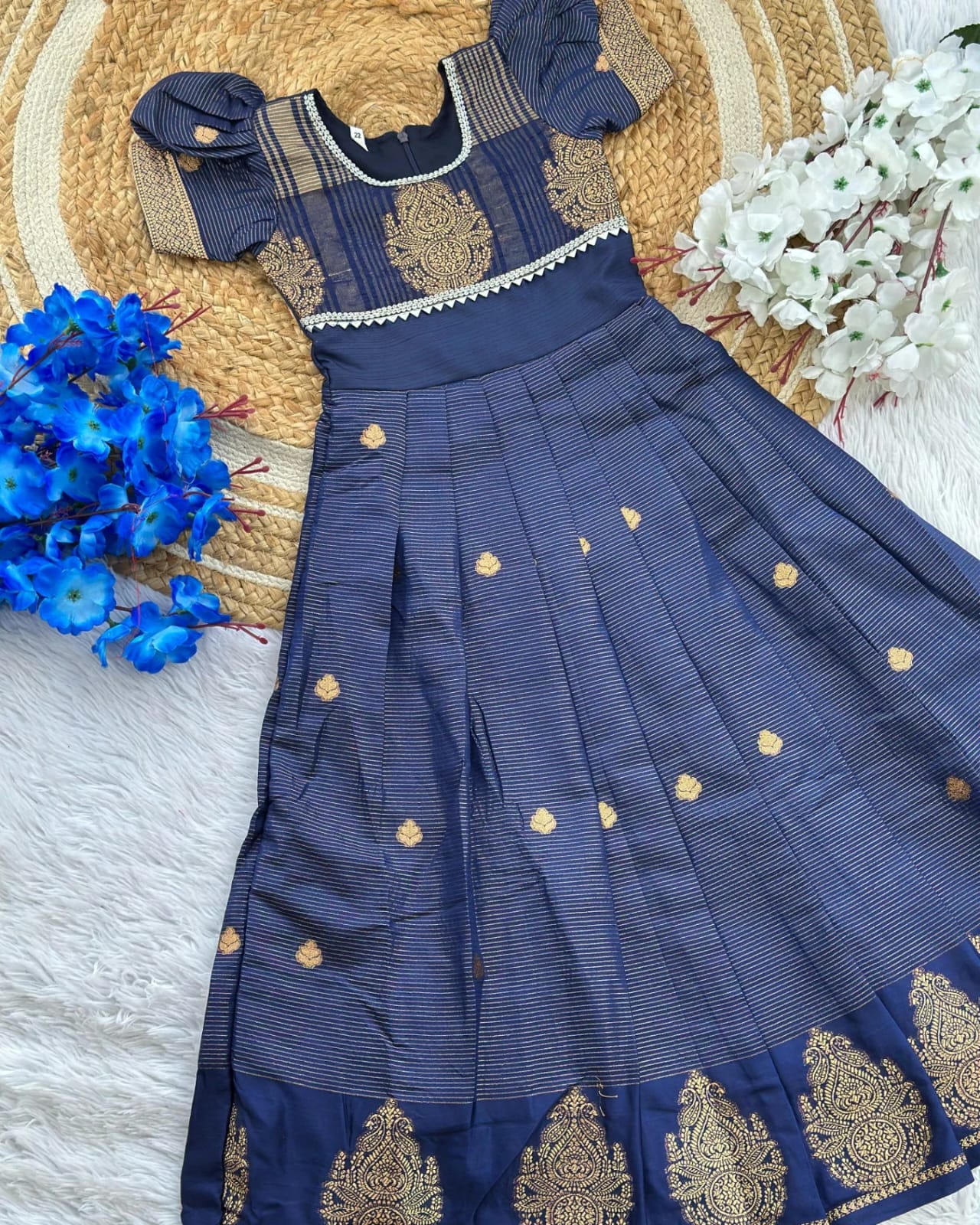 Georgette Satin Border with Banarasi Zari