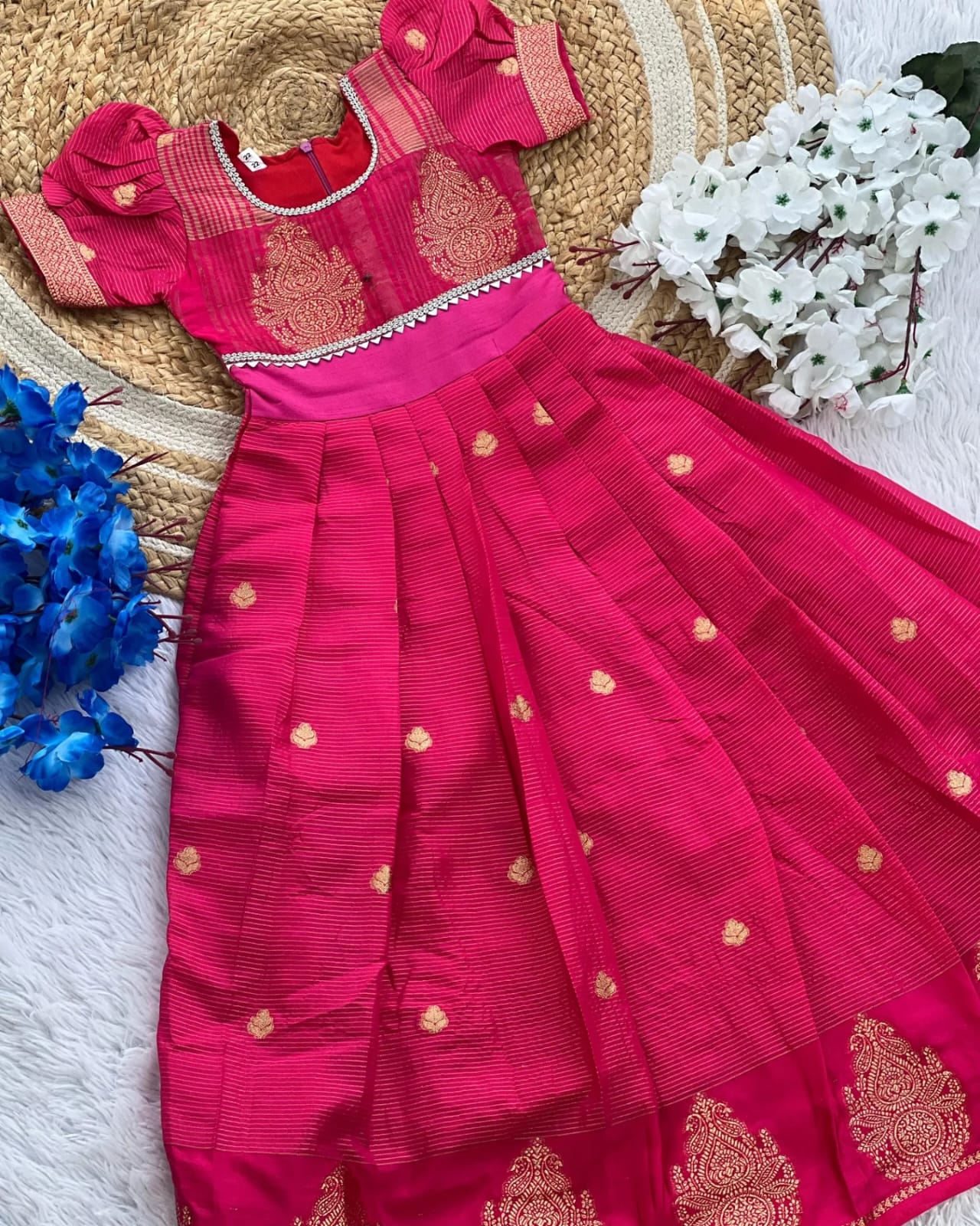 Georgette Satin Border with Banarasi Zari