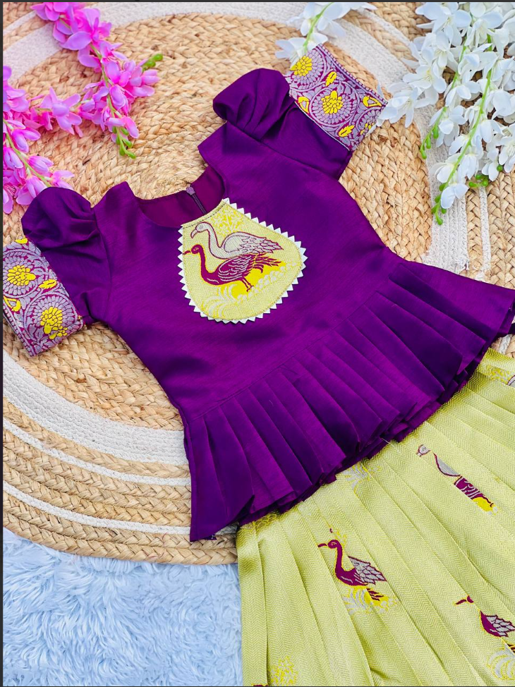 Fiesta Weaving Work Art Silk Lahenga Choli
