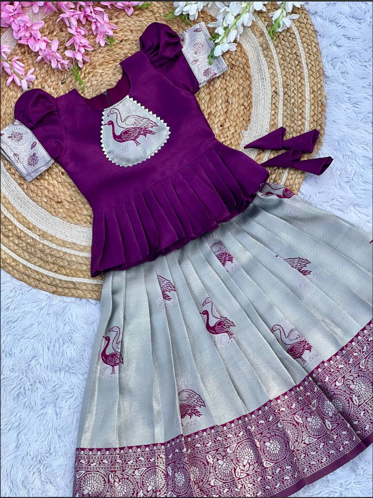 Fiesta Weaving Work Art Silk Lahenga Choli