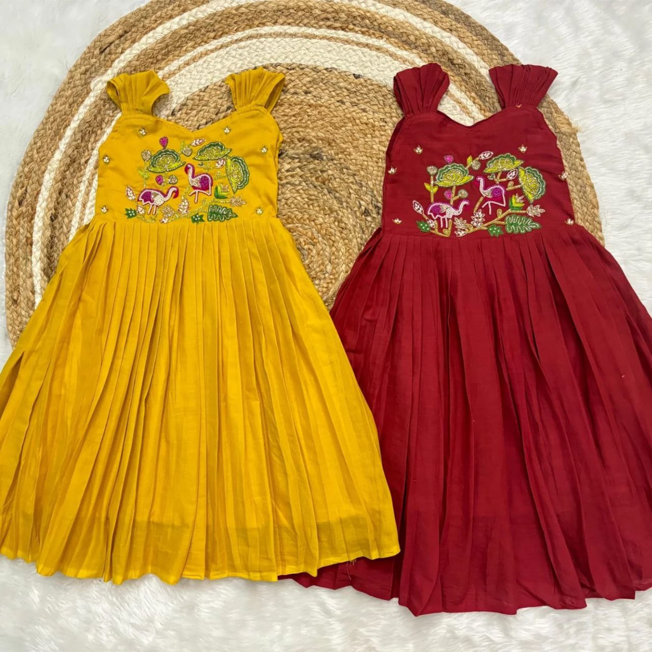 Pure Roman Cotton Silk Kids Gown