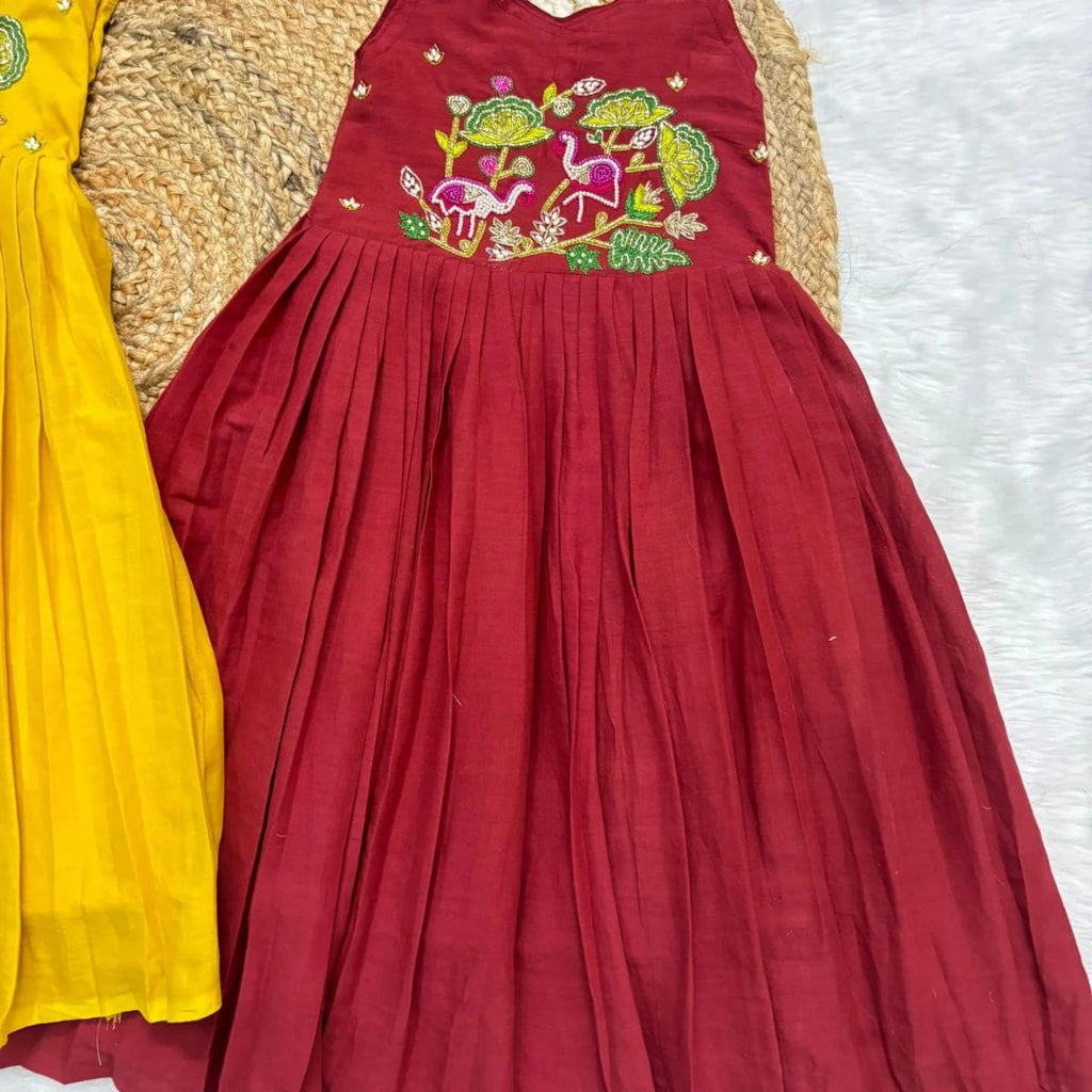 Pure Roman Cotton Silk Kids Gown