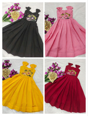 Pure Roman Cotton Silk Kids Gown